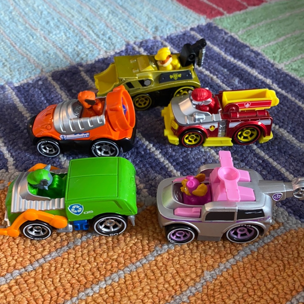 Paw patrol cars set. EUC!